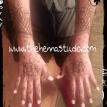 Bridal henna top of hands