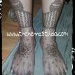 Bridal henna feet